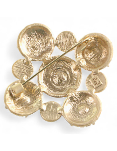 BROSZKA BROSZA KASETOWA Z PERŁAMI VINTAGE...