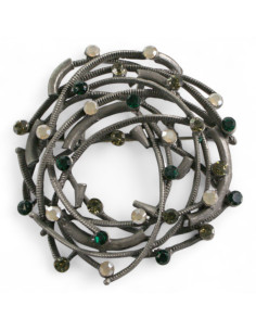 BROSZKA BROSZA GNIAZDO Z ZIELONYMI CYRKONIAMI LOLITA... 2