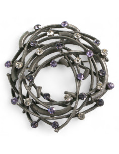 BROSZKA BROSZA GNIAZDO Z FIOLETOWYMI CYRKONIAMI LOLITA...
