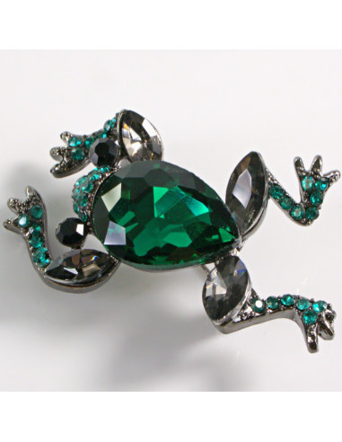 BROSZKA BROSZA  ZIELONY ZIELONA ŻABA ŻABKA...