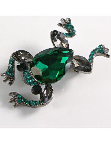 BROSZKA BROSZA  ZIELONY ZIELONA ŻABA ŻABKA...