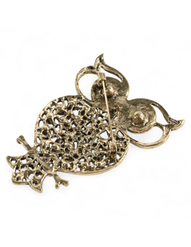 Broszka Brosza SOWA Z KAMIENIAMI Lolita...