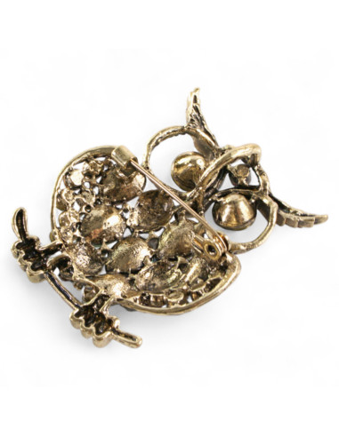 Broszka Brosza SOWA Z KAMIENIAMI Lolita...