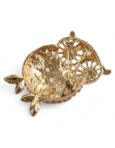 Broszka Brosza Sowa z kamieniami Lolita...