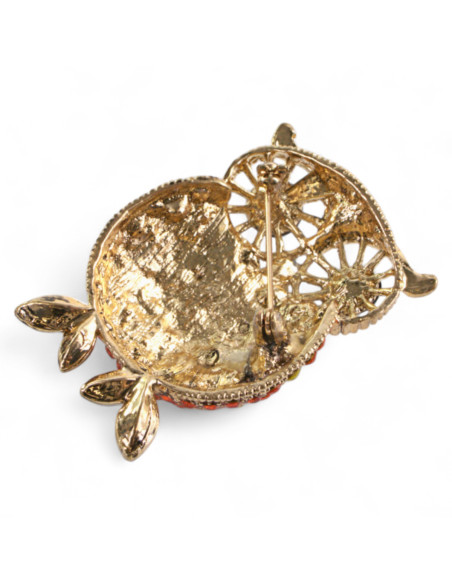 Broszka Brosza Sowa z kamieniami Lolita Accessories