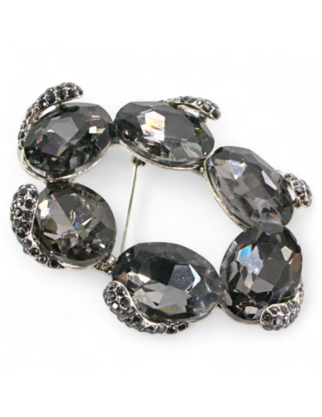 Broszka Brosza "WIENIEC" z KAMIENIAMI Lolita Accessories Przypinka Ozdobna