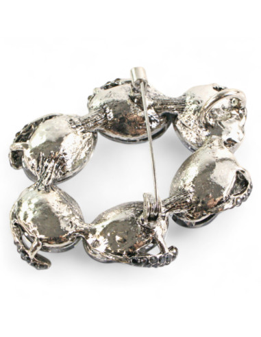 Broszka Brosza "WIENIEC" z KAMIENIAMI Lolita...