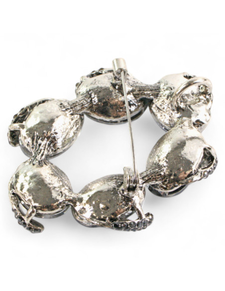 Broszka Brosza "WIENIEC" z KAMIENIAMI Lolita Accessories Przypinka Ozdobna