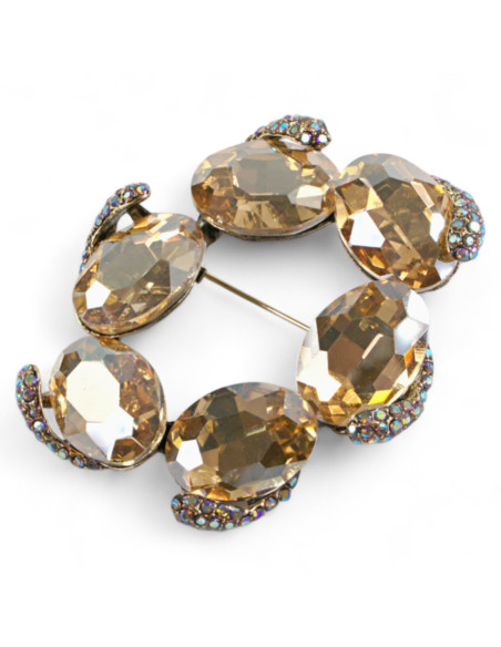 Broszka Brosza "WIENIEC" z KAMIENIAMI Lolita Accessories Przypinka Ozdobna