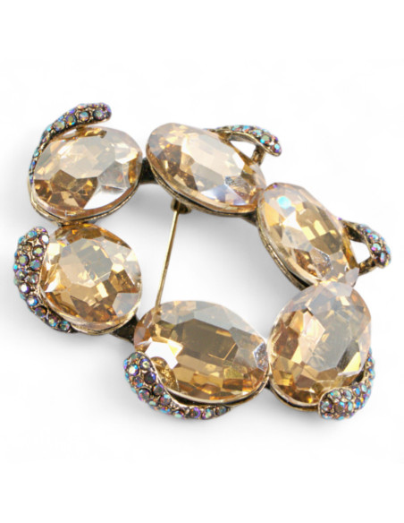 Broszka Brosza "WIENIEC" z KAMIENIAMI Lolita Accessories Przypinka Ozdobna