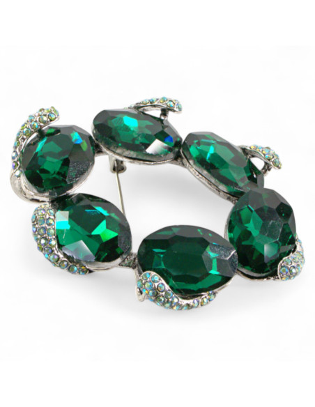 Broszka Brosza "WIENIEC" z KAMIENIAMI Lolita Accessories Przypinka Ozdobna