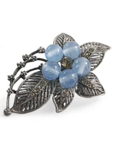 BROSZKA BROSZA GALERYJNA KWIAT Z KAMIENIAMI...