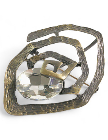 BROSZKA BROSZA PRZYPINKA "OSTRYGA" CRYSTAL...