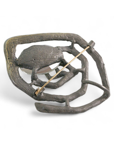 BROSZKA BROSZA PRZYPINKA "OSTRYGA" CRYSTAL...