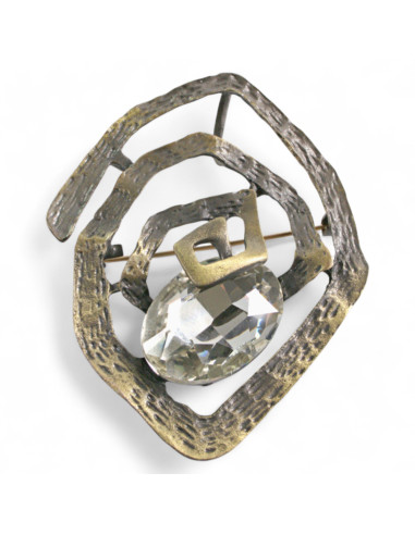 BROSZKA BROSZA PRZYPINKA "OSTRYGA" CRYSTAL...