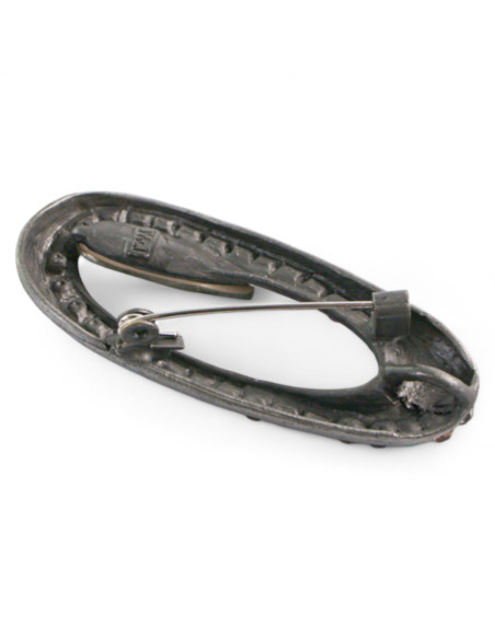 BROSZKA BROSZA PRZYPINKA "OSTRYGA" SZARY KAMIEŃ  LOLITA AKCESORIA