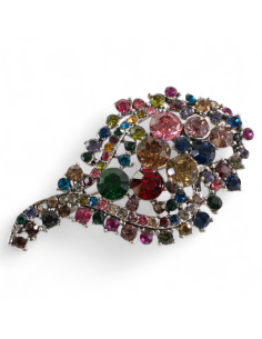 BROSZKA BROSZA  WIKTORIAŃSKA KOLOROWY MEDALION  LOLITA...