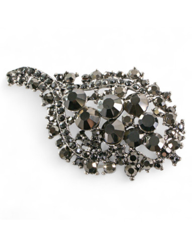 BROSZKA BROSZA  WIKTORIAŃSKA GRAFITOWY MEDALION...