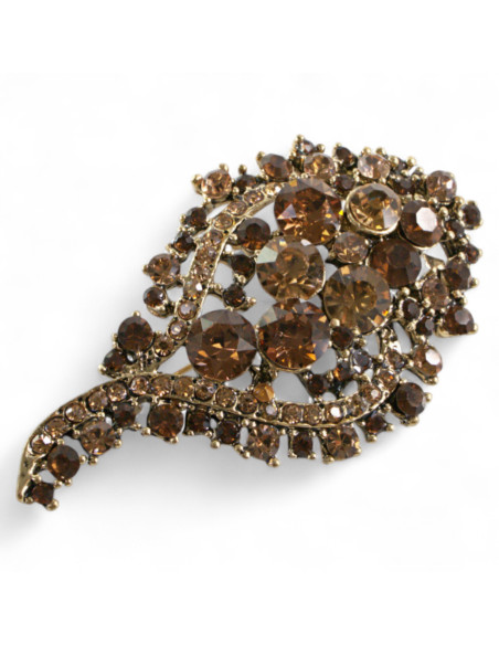 BROSZKA BROSZA  WIKTORIAŃSKA BRĄZOWY ZŁOTY MEDALION  LOLITA AKCESORIA