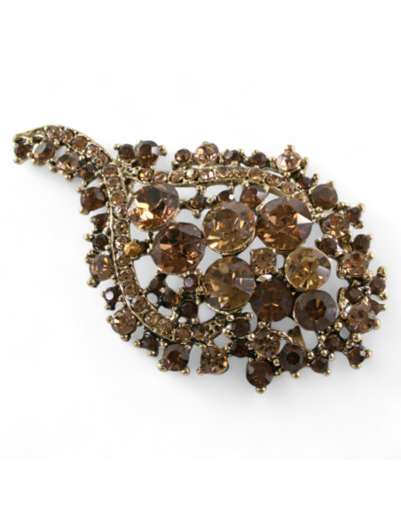 BROSZKA BROSZA  WIKTORIAŃSKA BRĄZOWY ZŁOTY MEDALION  LOLITA AKCESORIA