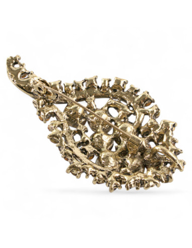 BROSZKA BROSZA  WIKTORIAŃSKA BRĄZOWY ZŁOTY...