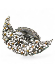 BROSZKA BROSZA  AŻUROWY KSIĘŻYC VINTAGE   LOLITA AKCESORIA