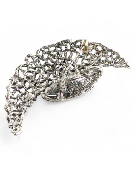 BROSZKA BROSZA  AŻUROWY KSIĘŻYC VINTAGE   LOLITA AKCESORIA