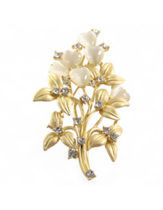 BROSZKA BROSZA  ZŁOTA WIĄZANKA TULIPANÓW SERCE  LOLITA... 2