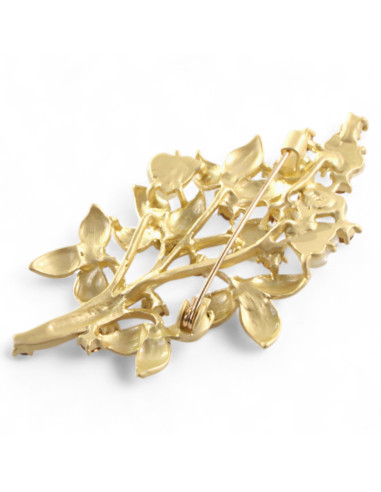 BROSZKA BROSZA  ZŁOTA WIĄZANKA TULIPANÓW SERCE...