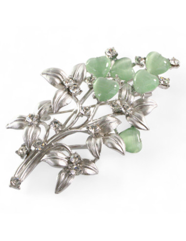 BROSZKA BROSZA SREBRNA WIĄZANKA TULIPANÓW...