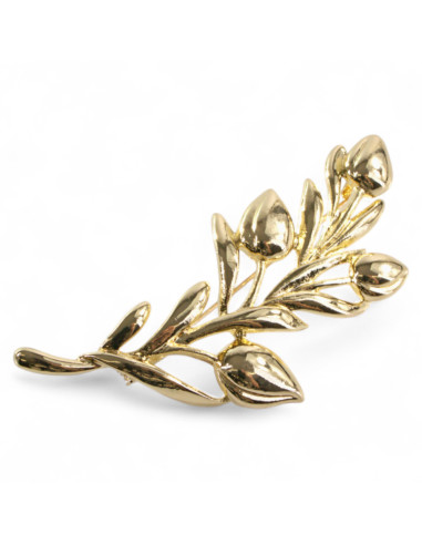 BROSZKA BROSZA  ZŁOTA WIĄZANKA TULIPANÓW...