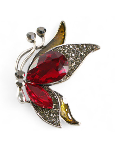 BROSZKA BROSZA CZERWONY MOTYL MOTYLEK  LOLITA...