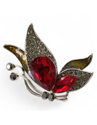 BROSZKA BROSZA CZERWONY MOTYL MOTYLEK  LOLITA...