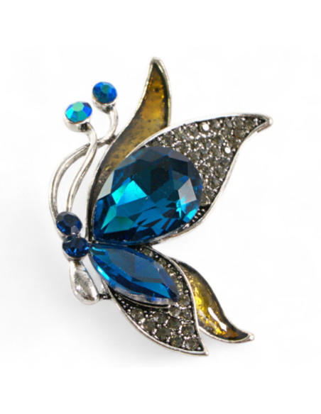 BROSZKA BROSZA NIEBIESKI MOTYL MOTYLEK  LOLITA AKCESORIA