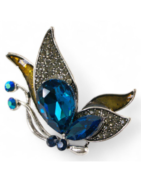 BROSZKA BROSZA NIEBIESKI MOTYL MOTYLEK  LOLITA AKCESORIA