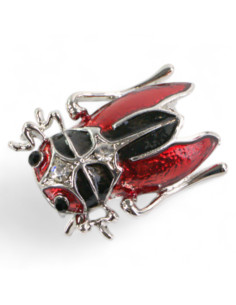 BROSZKA BROSZA CZERWOANY CHRABĄSZCZ OWAD  LOLITA AKCESORIA