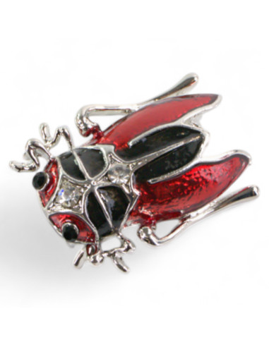 BROSZKA BROSZA CZERWOANY CHRABĄSZCZ OWAD...
