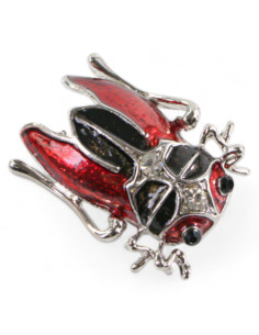 BROSZKA BROSZA CZERWOANY CHRABĄSZCZ OWAD  LOLITA AKCESORIA 2