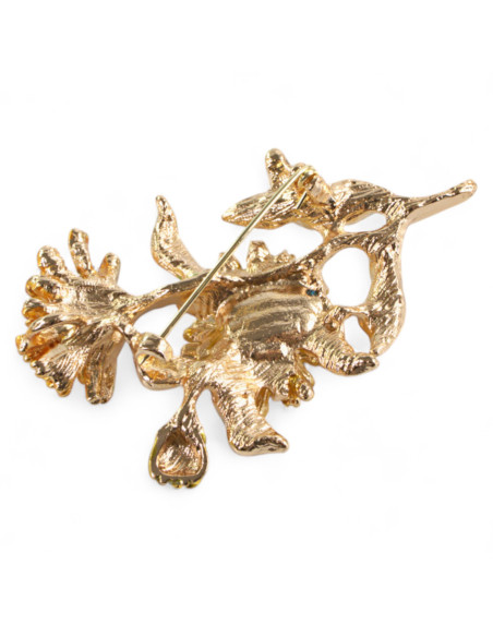 BROSZKA BROSZA EMALIOWANE  KWIATY KWIATEK  LOLITA AKCESORIA