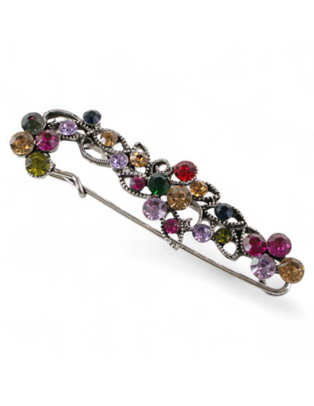 BROSZKA BROSZA OKAZAŁA AGRAFKA Z CYRKONIAMI LOLITA AKCESORIA