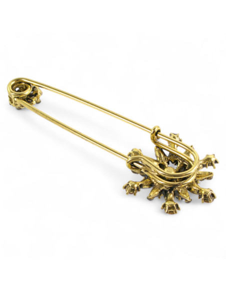 BROSZKA BROSZA OKAZAŁA AGRAFKA Z CYRKONIAMI LOLITA AKCESORIA