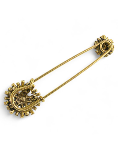 BROSZKA BROSZA OKAZAŁA AGRAFKA Z CYRKONIAMI...