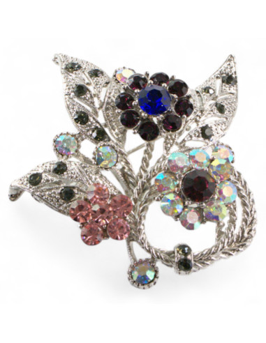 BROSZKA BROSZA OKAZAŁA SREBRNA WIĄZANKA Z...