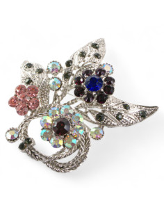 BROSZKA BROSZA OKAZAŁA SREBRNA WIĄZANKA Z CYRKONIAMI... 2