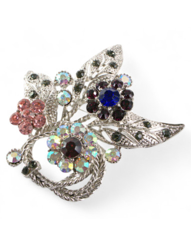 BROSZKA BROSZA OKAZAŁA SREBRNA WIĄZANKA Z...