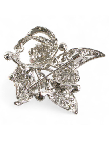 BROSZKA BROSZA OKAZAŁA SREBRNA WIĄZANKA Z...