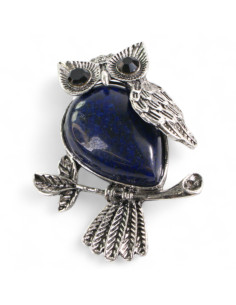 BROSZKA BROSZA GRANATOWA SOWA KAMIEŃ LOLITA AKCESORIA 2