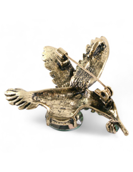 BROSZKA BROSZA PTAK CHABROWY PTASZEK KOLIBER  LOLITA AKCESORIA