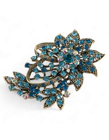 BROSZKA BROSZA DUŻY KWIAT STARE ZŁOTO VINTAGE...