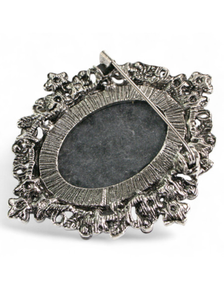 BROSZKA BROSZA DUŻA BROSZKA DAMA KAMELIOWA  LOLITA AKCESORIA